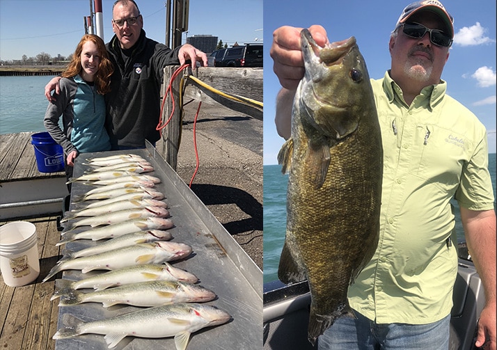 Fishing Guide Lake St. Clair and Detroit River Walleye & Bass Combo Charters