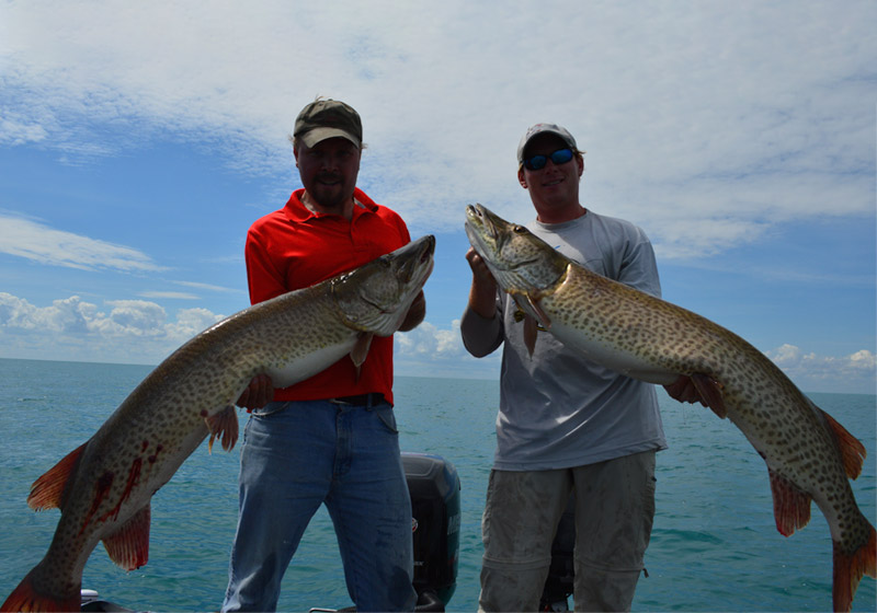 Fishing Harrison Township MI Musky Twins